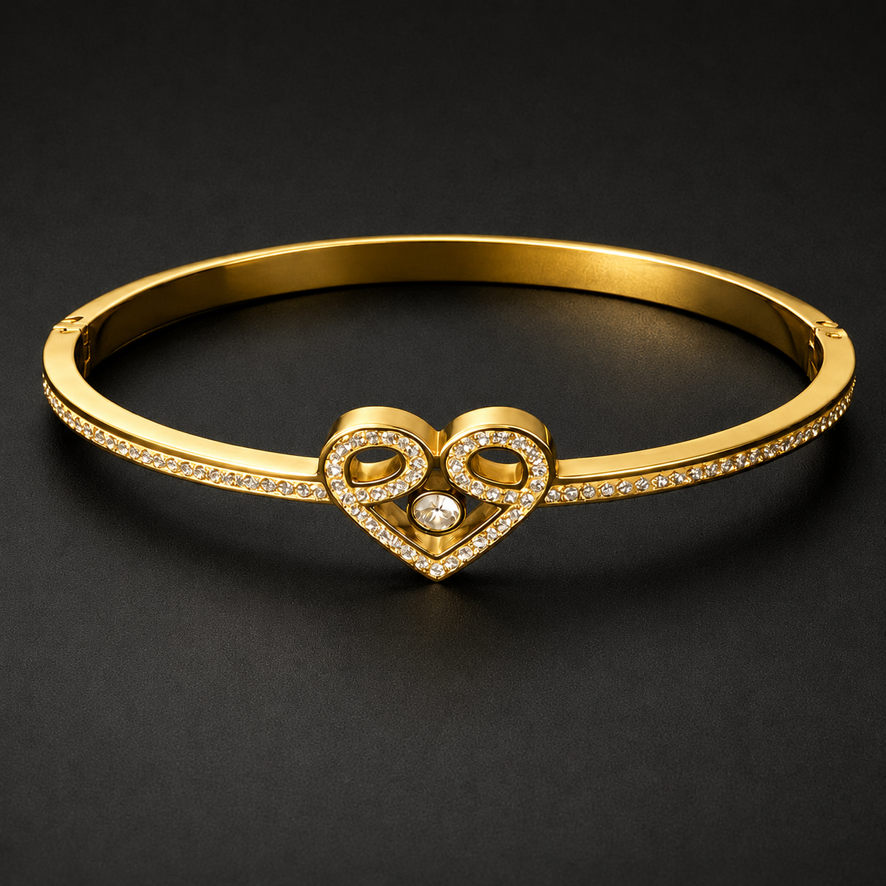 Heart Bengal CZ Bracelet