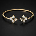 White Clover Bengal Bracelet 14k Gold Field